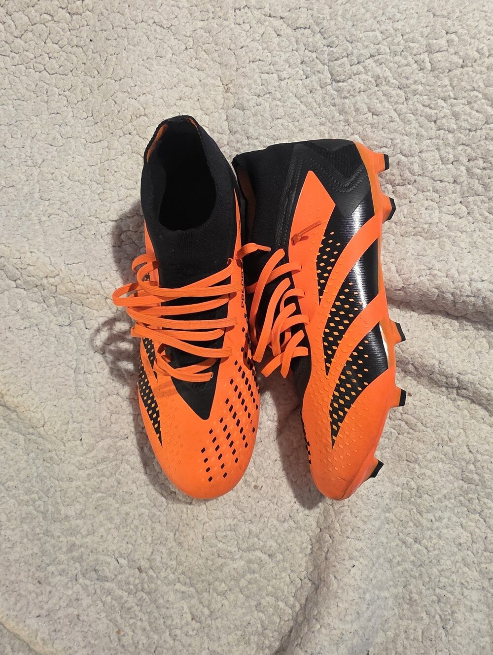 Adidas Predator Accuracy .2 FG Solar Orange Black Soccer Cleats Men Size 11